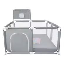 Parc Bébé Sécurisé – Aire de Jeux Intérieure & Extérieure avec Barrière de Protection