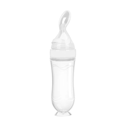 Cuillère Biberon en Silicone - Premiers Repas de Bébé 4 Mois+