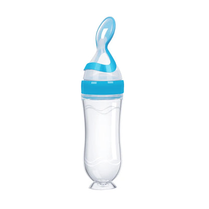 Cuillère Biberon en Silicone - Premiers Repas de Bébé 4 Mois+