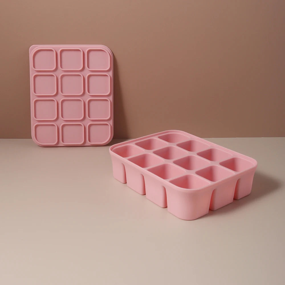Bac Congélation Repas Bébé - 12 Cubes Silicone Sans BPA