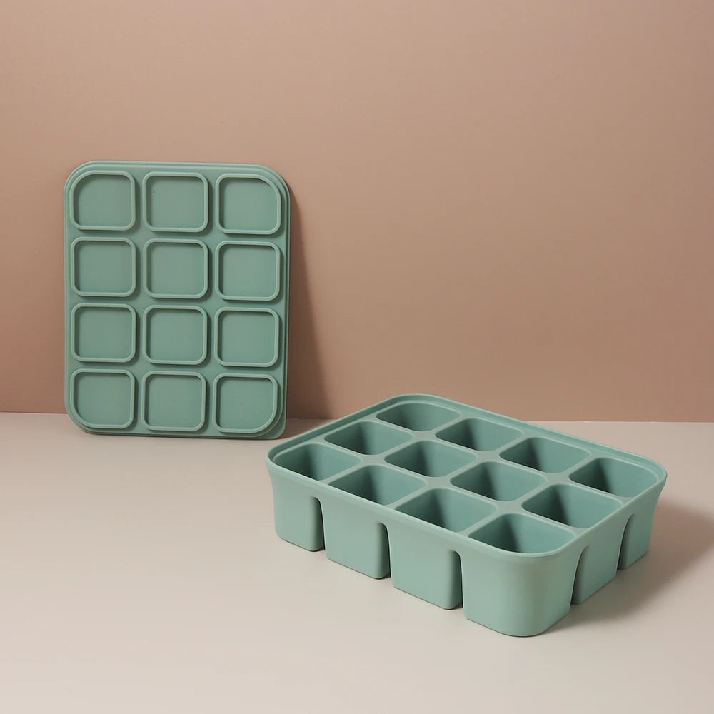 Bac Congélation Repas Bébé - 12 Cubes Silicone Sans BPA