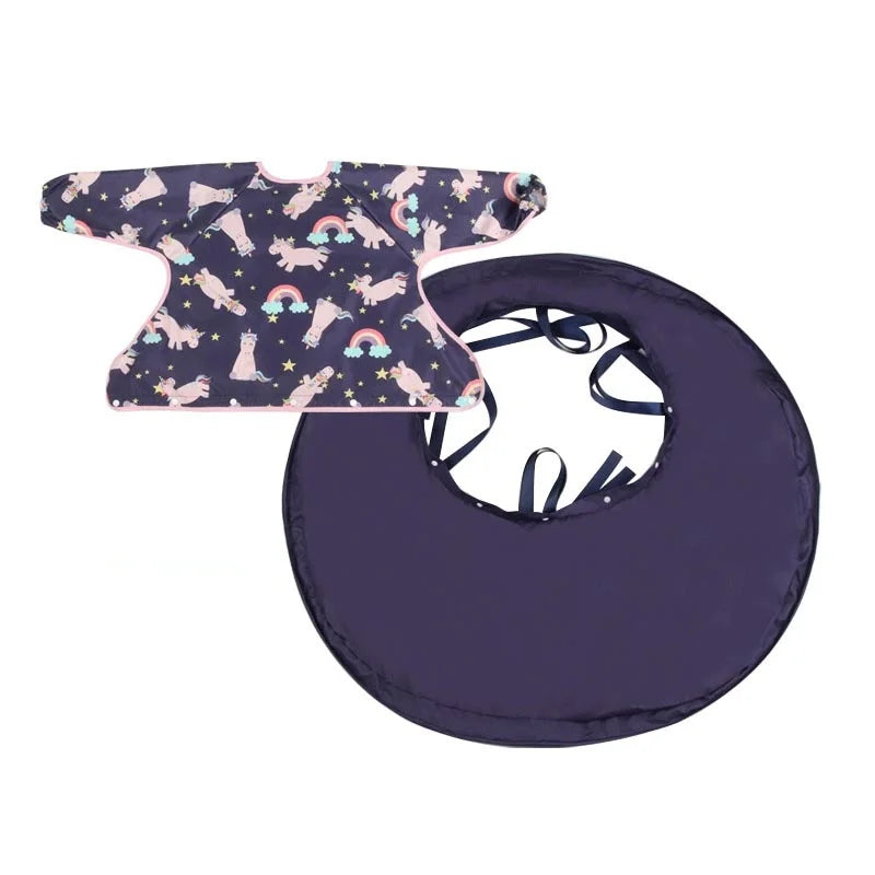 Bavoir avec Plateau Intégré - Tapis de Table Anti-Salissures