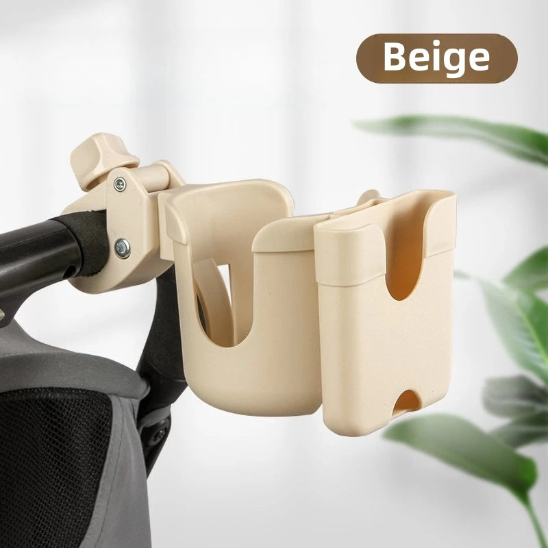 Porte-Gobelet Poussette 2 en 1 - Support Biberon et Téléphone