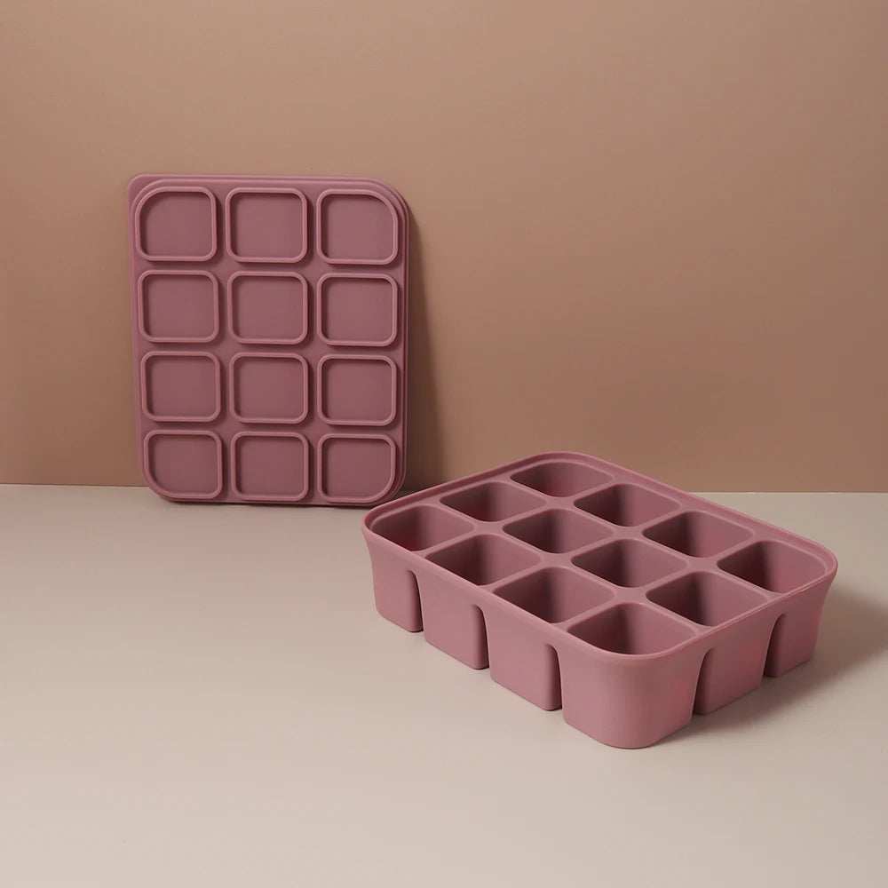 Bac Congélation Repas Bébé - 12 Cubes Silicone Sans BPA
