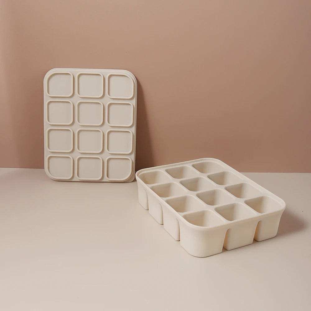 Bac Congélation Repas Bébé - 12 Cubes Silicone Sans BPA