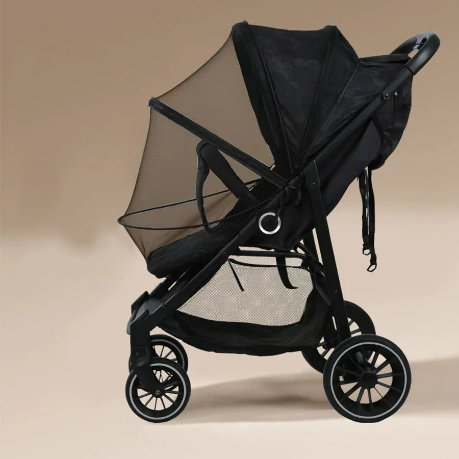 Moustiquaire Poussette Universelle - Protection Complète avec Zip