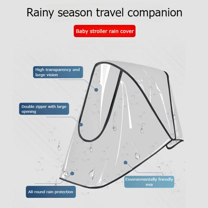 Habillage Pluie Poussette Universel - Protection Toutes Saisons