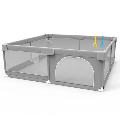 Parc Bébé Sécurisé – Aire de Jeux Intérieure & Extérieure avec Barrière de Protection