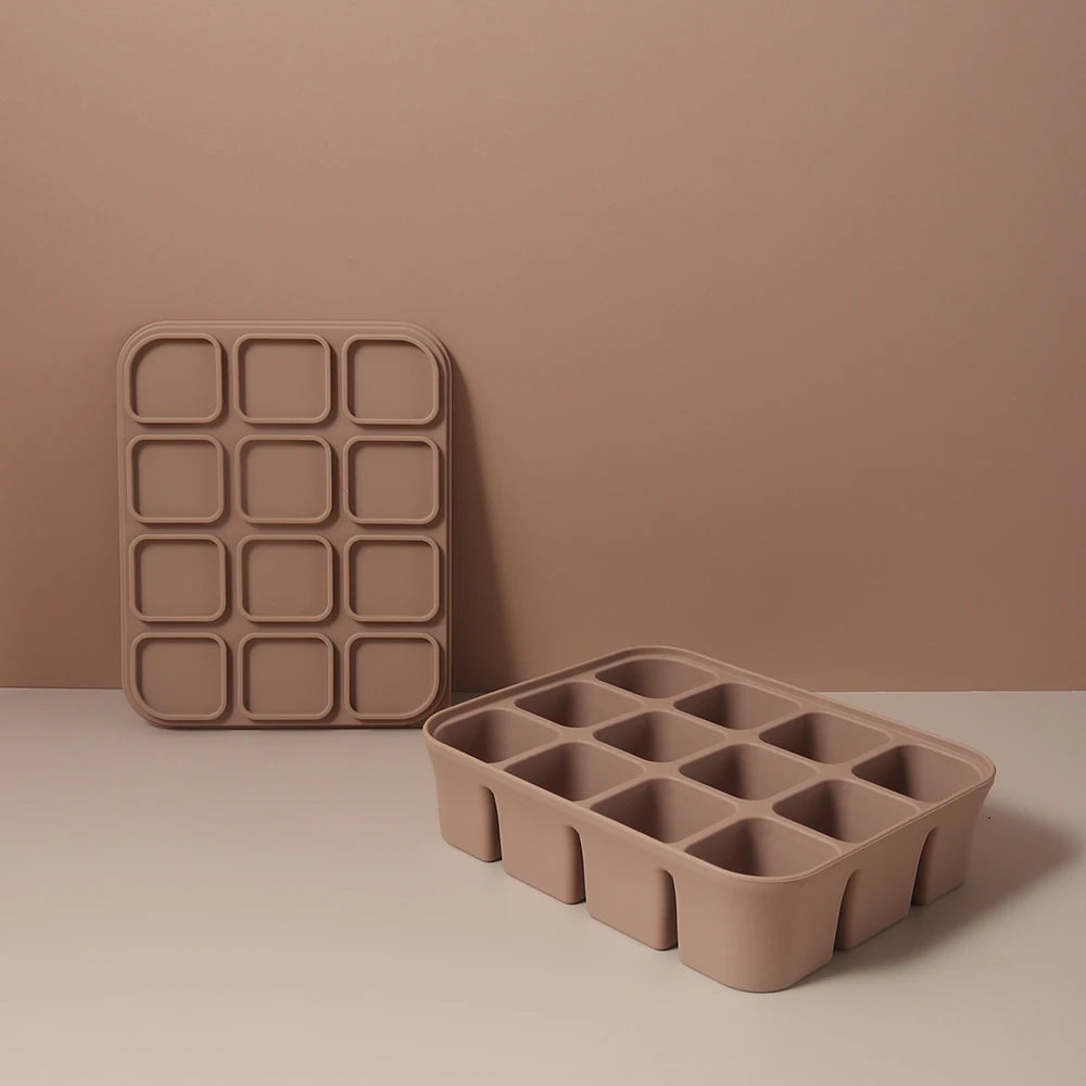 Bac Congélation Repas Bébé - 12 Cubes Silicone Sans BPA